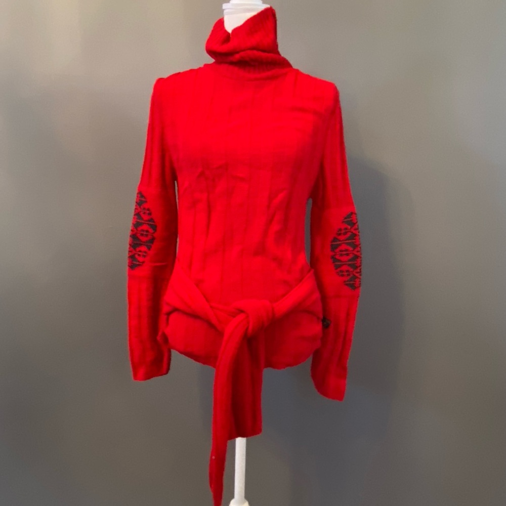 Y London red sweater